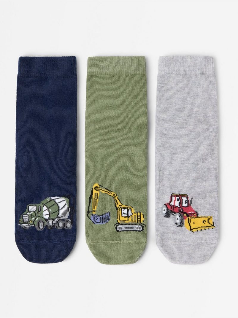 3-pack socks with antislip - 3012990-9300