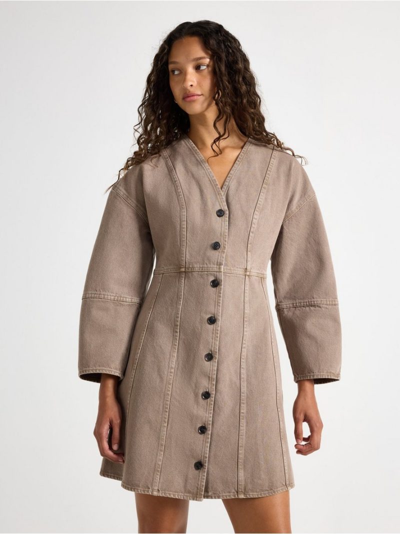 Mini dress in twill - 3013087-6581