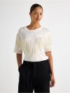 Jersey top with fringes - 3013230-1418