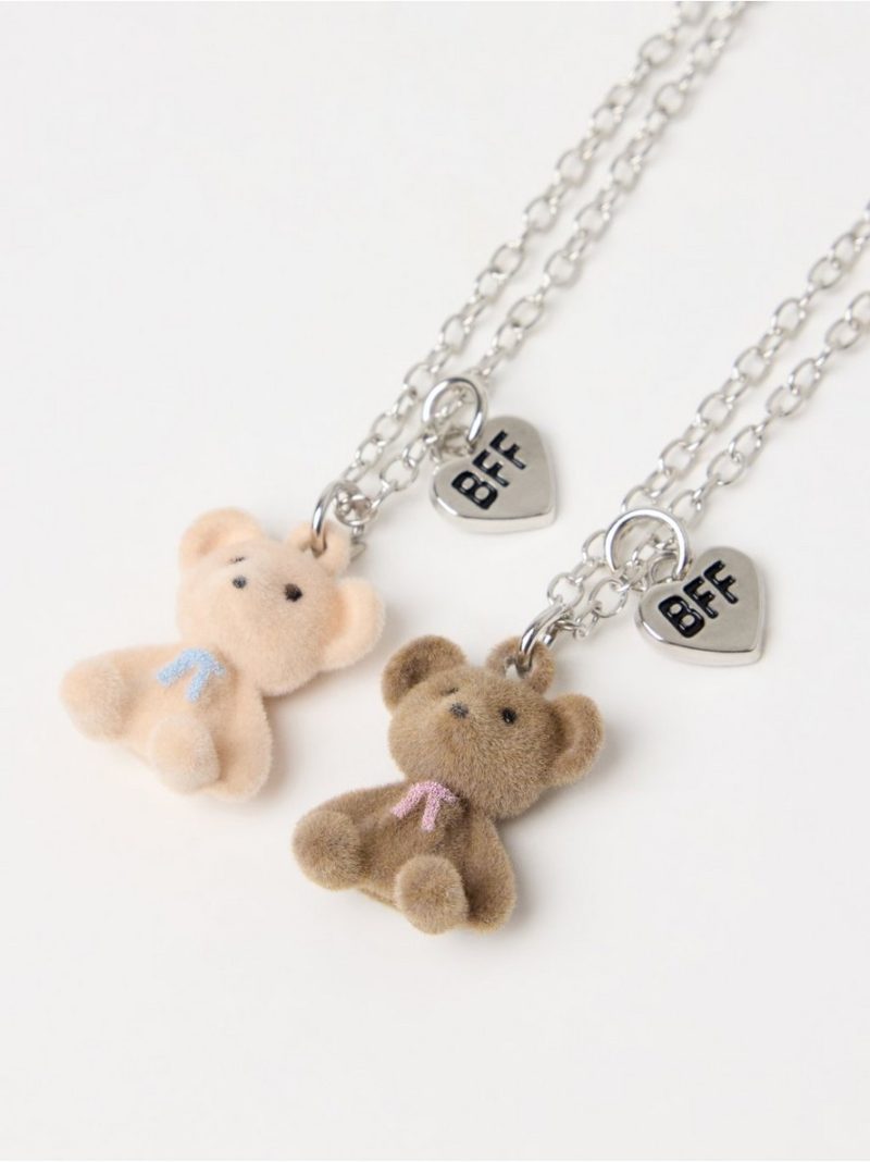 Best friend necklaces with teddybears - 3013327-10