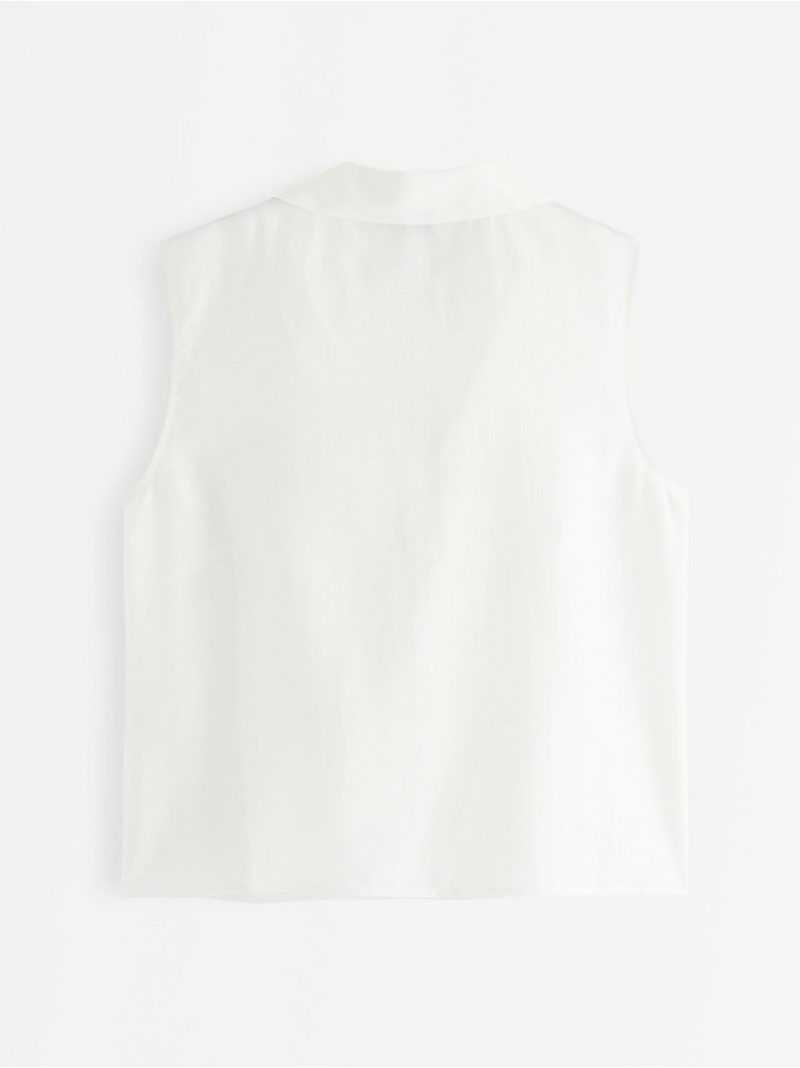 Sleeveless bow blouse - 3013628-6994