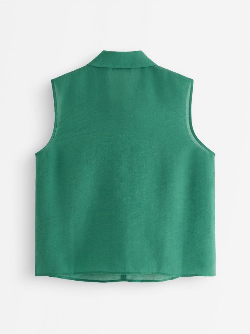 Sleeveless bow blouse - 3013628-7192