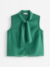 Sleeveless bow blouse - 3013628-7192