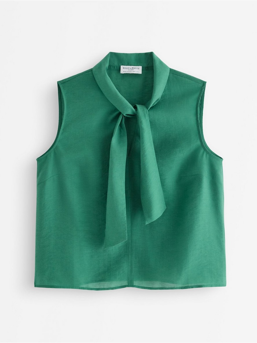 Sleeveless bow blouse - 3013628-7192