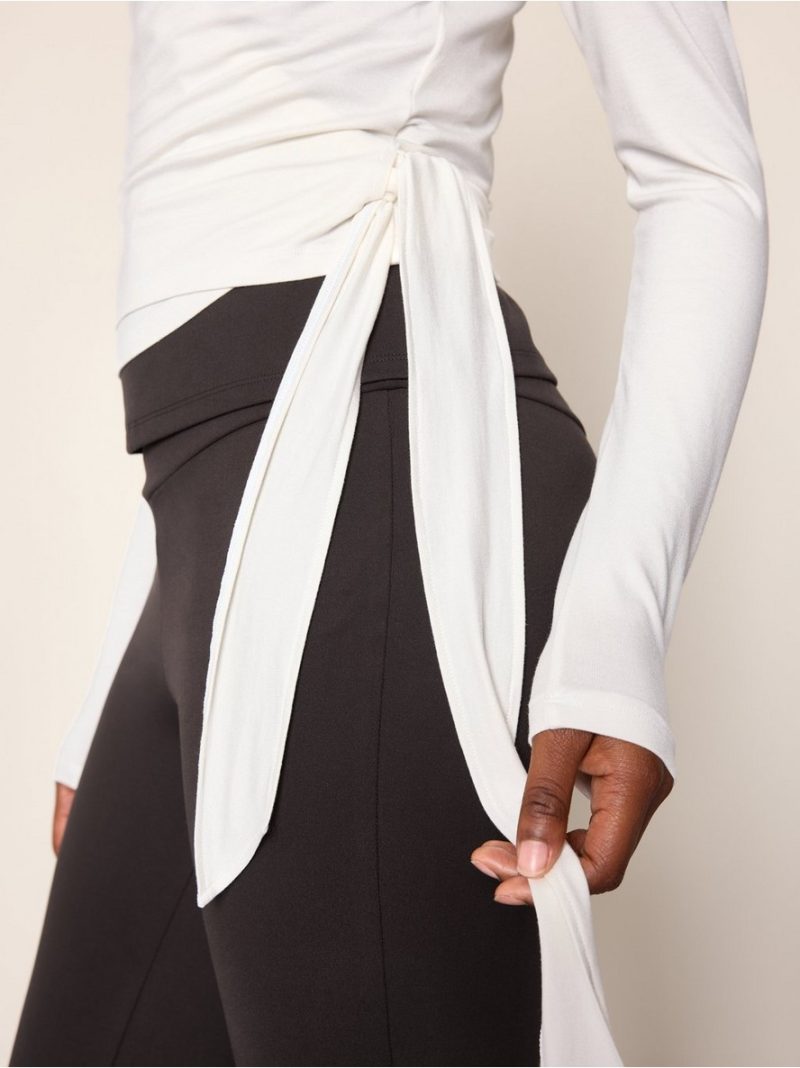 Long-sleeved wrap top - 3013796-1418
