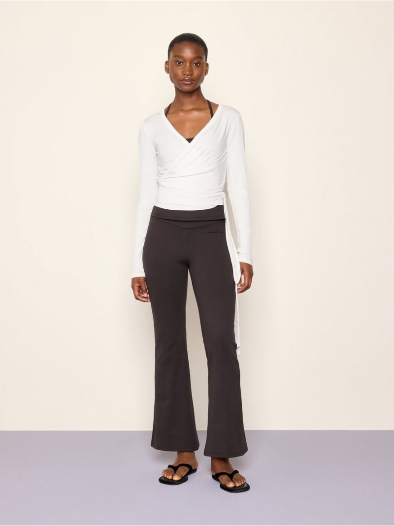 Long-sleeved wrap top - 3013796-1418