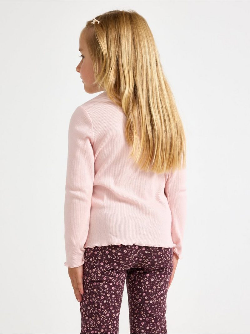 Ribbed long-sleeved top - 3013986-6907