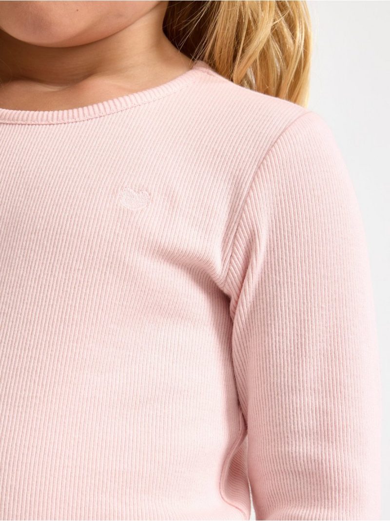 Ribbed long-sleeved top - 3013986-6907