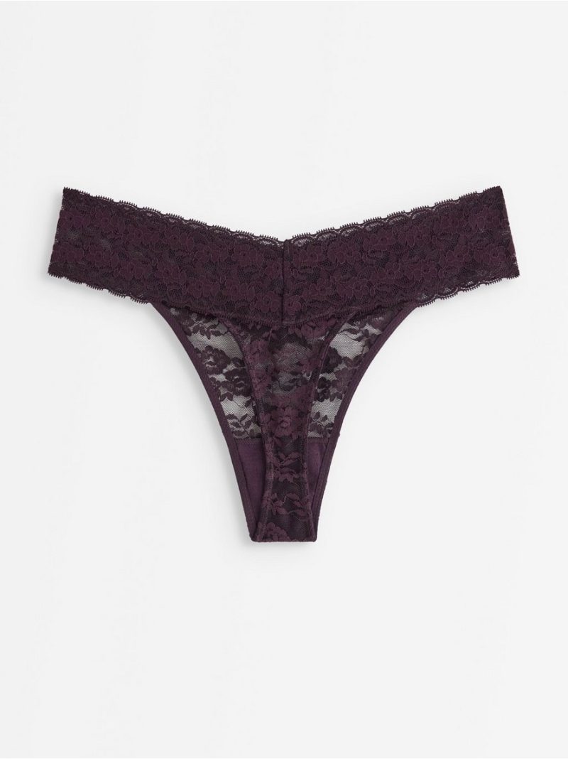 Thong in lace - 3001634-5679