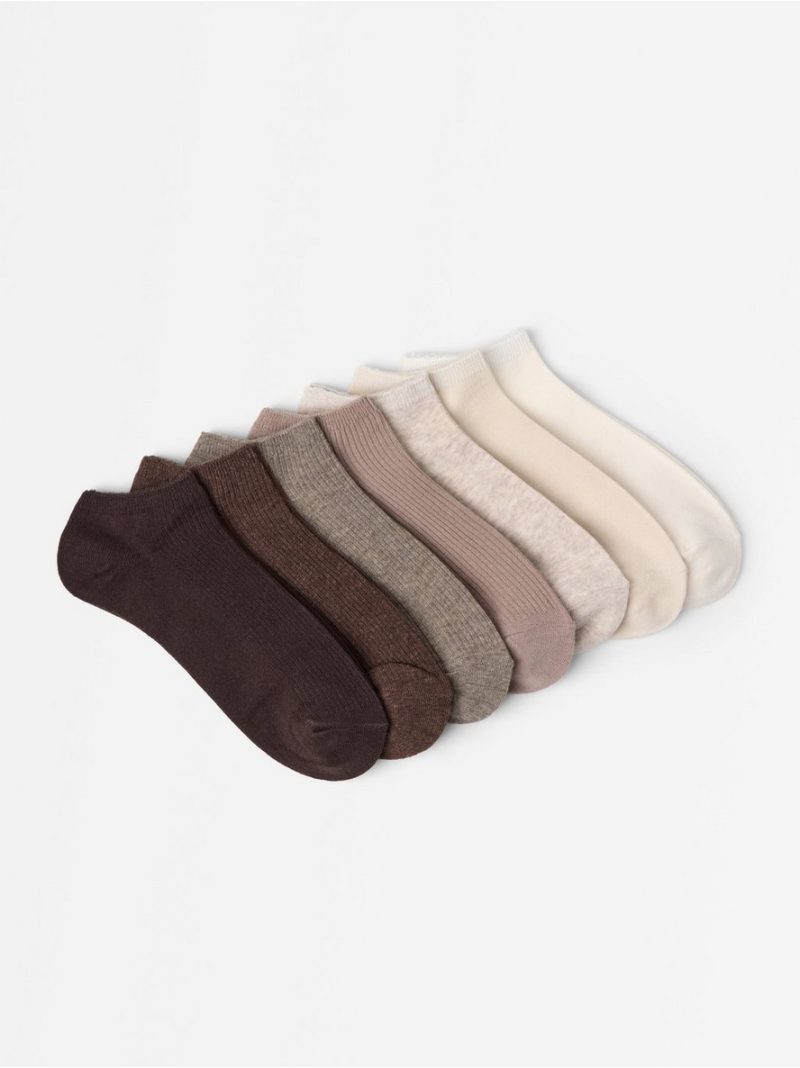 7-pack ribbed ankle socks - 3006090-9631