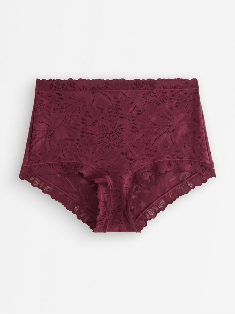 Briefs in lace with high waist - 3006139-9938