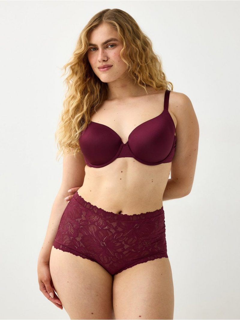 Briefs in lace with high waist - 3006139-9938