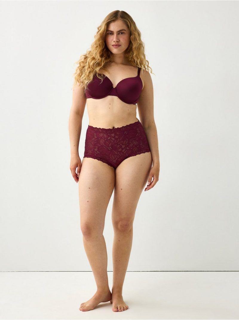 Briefs in lace with high waist - 3006139-9938