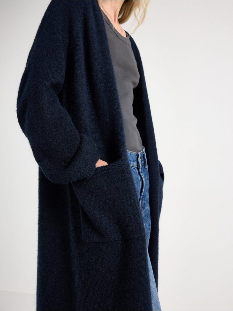 Knitted long cardigan - 3007535-8209