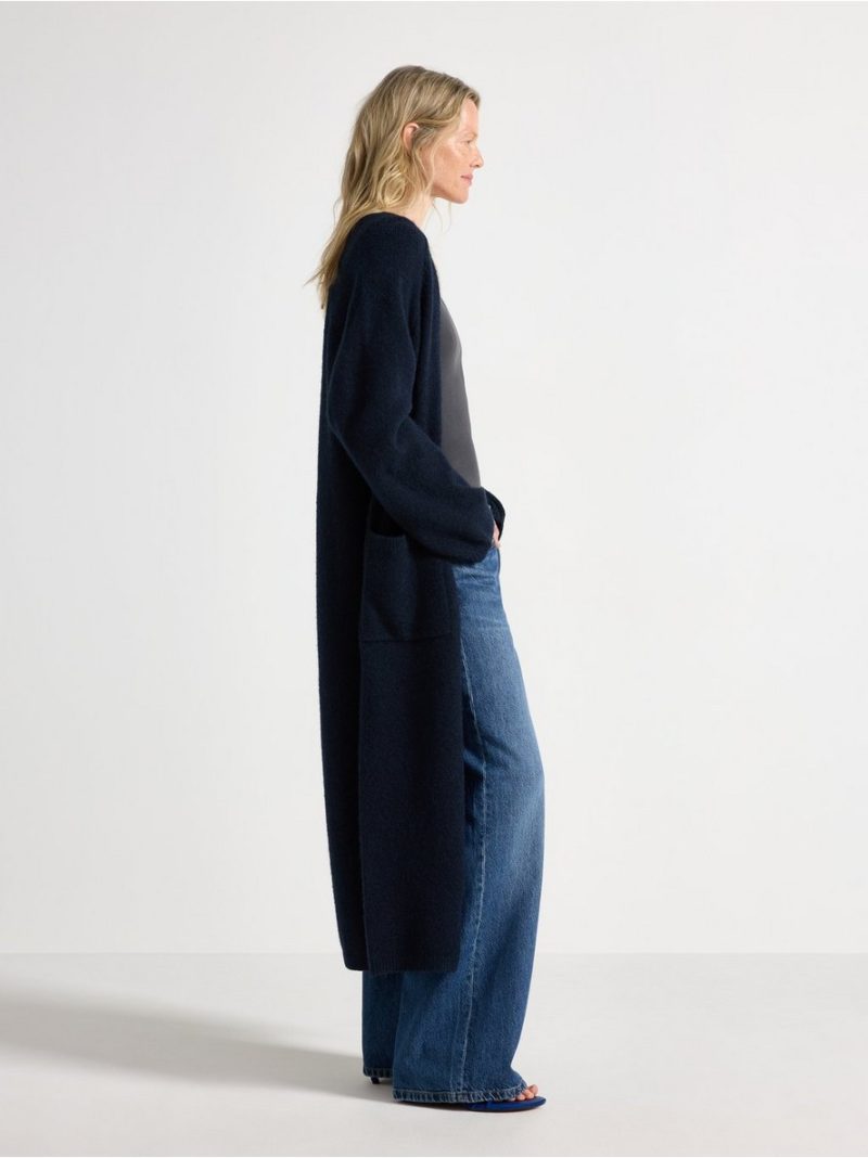 Knitted long cardigan - 3007535-8209