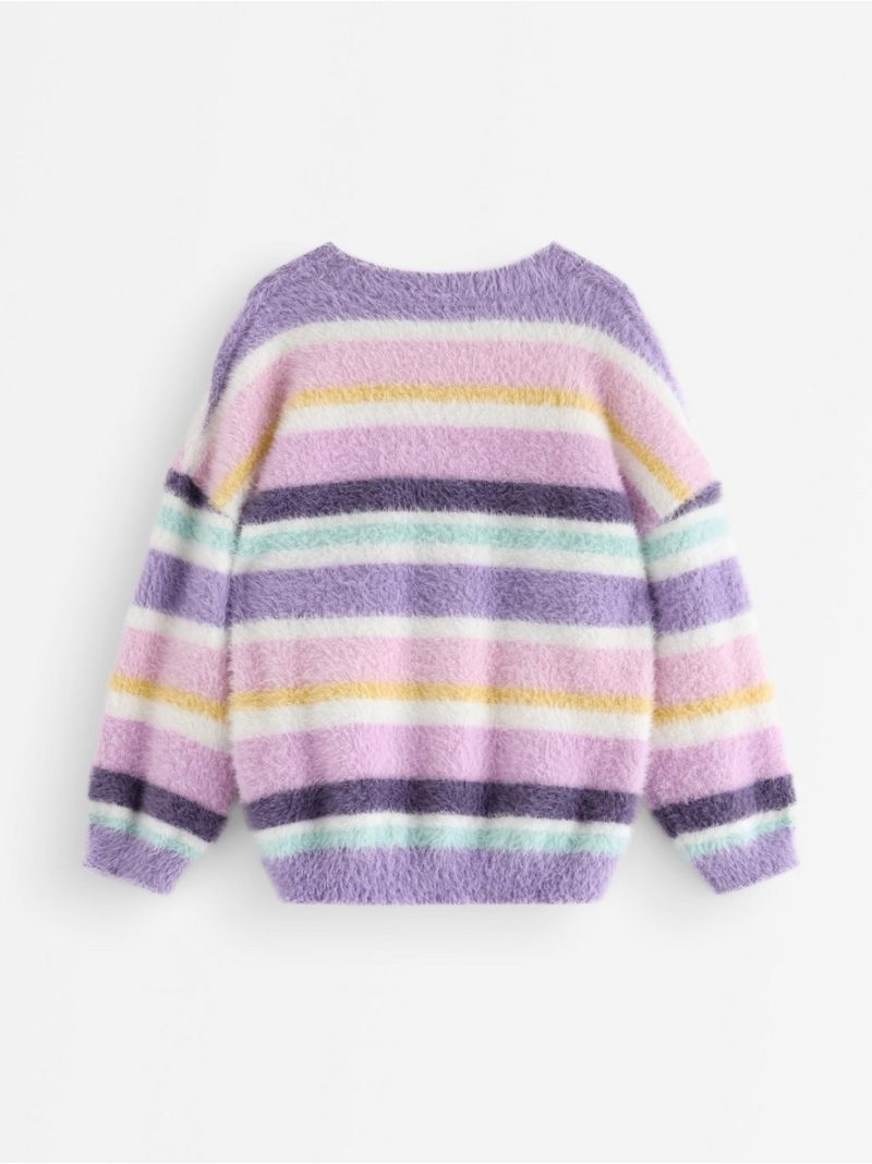 Jumper in feather yarn - 3009231-8167