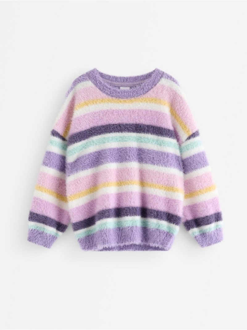 Jumper in feather yarn - 3009231-8167