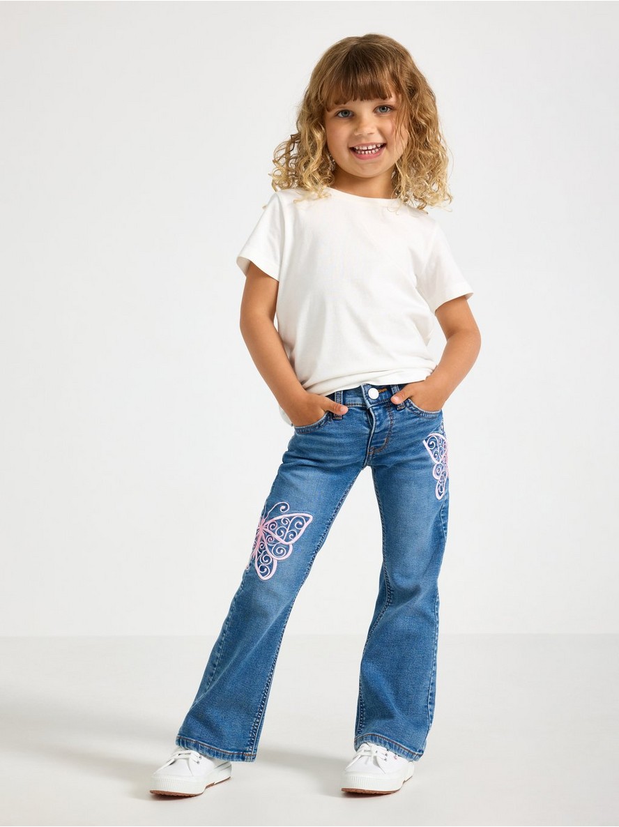 FREJA Regular flare super stretch jeans - 3009699-790