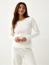 Pyjama top in pointelle - 3011472-300