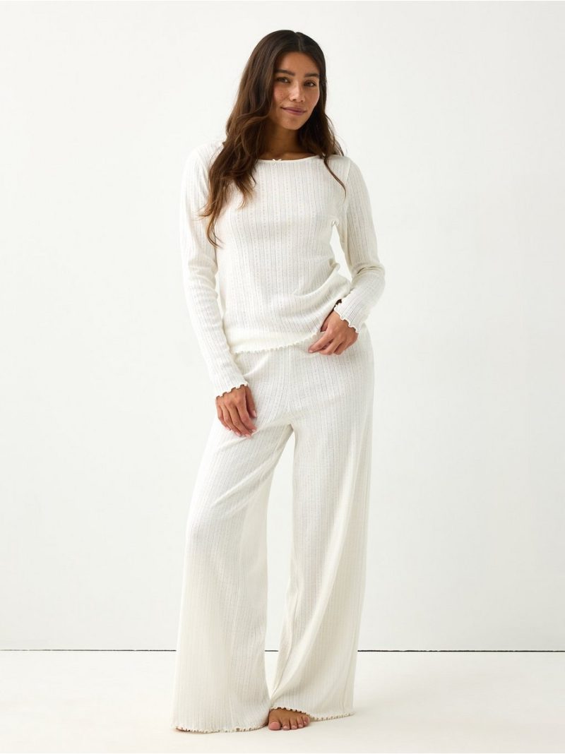 Pyjama top in pointelle - 3011472-300