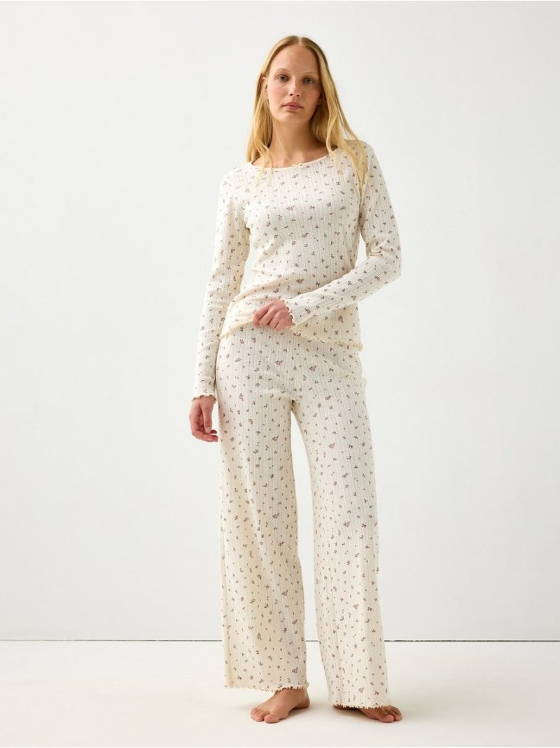 Pyjama top in pointelle - 3011472-7159