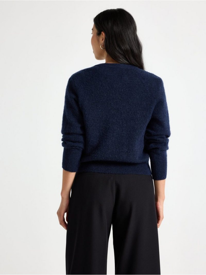 Fine-knit cardigan in wool blend - 3011664-2150