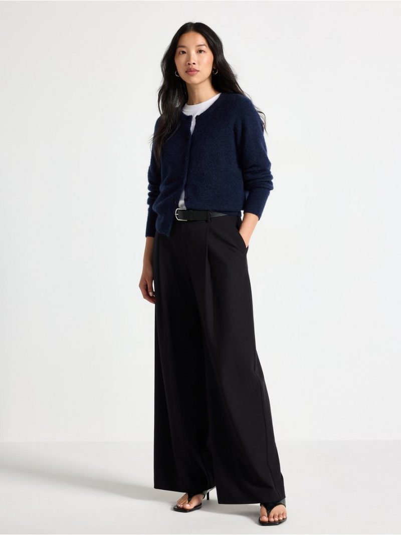 Fine-knit cardigan in wool blend - 3011664-2150