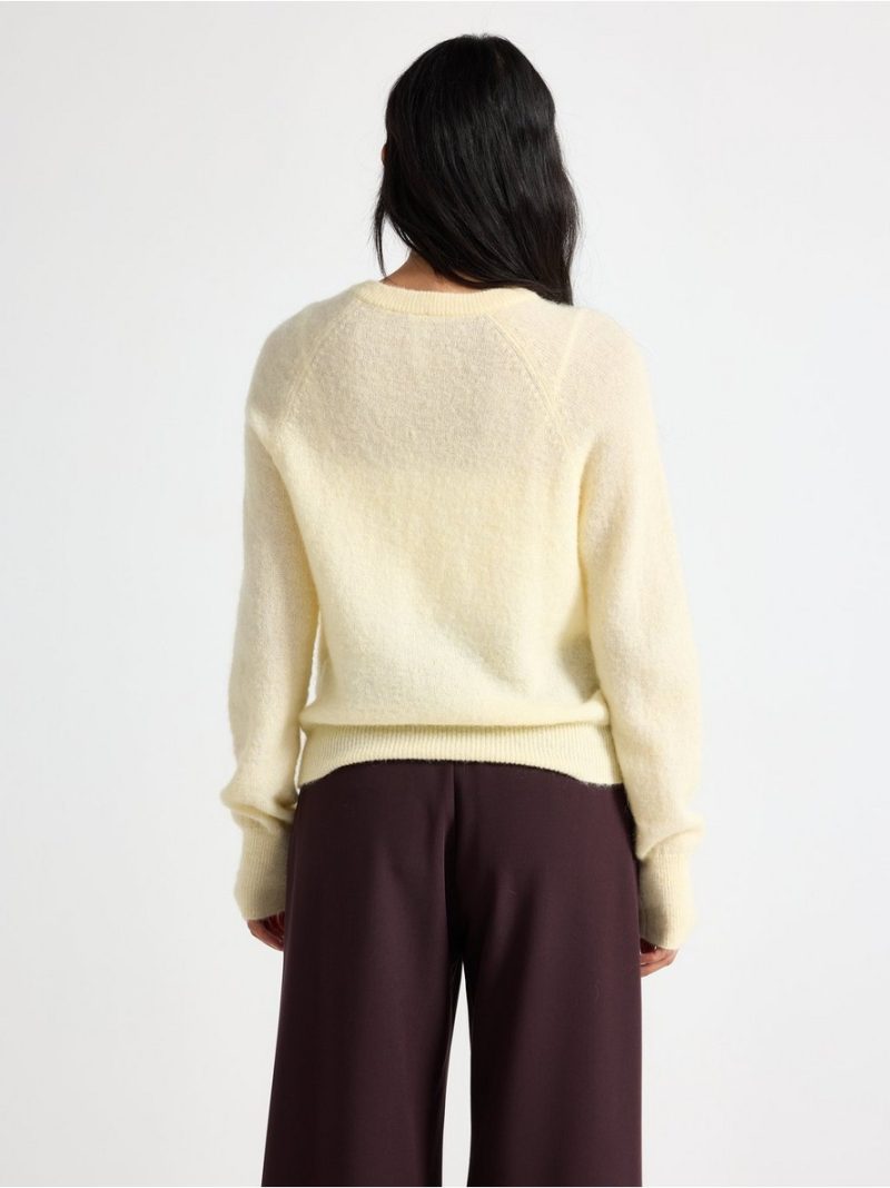 Fine-knit cardigan in wool blend - 3011664-9766