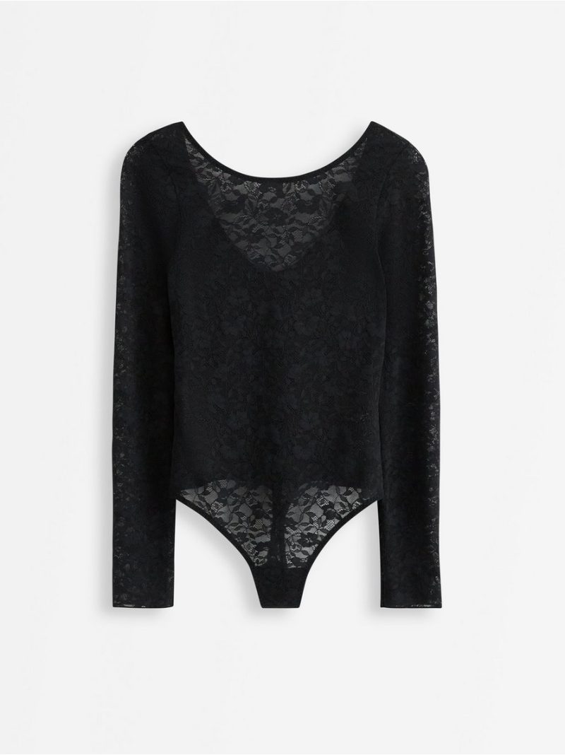 Long sleeved body in lace - 3011715-80