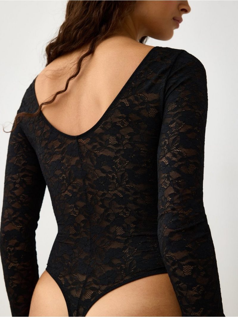 Long sleeved body in lace - 3011715-80