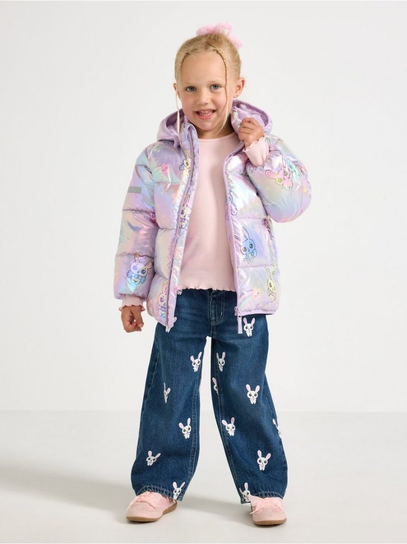 Puffer jacket with detachable hood - 3011785-4813