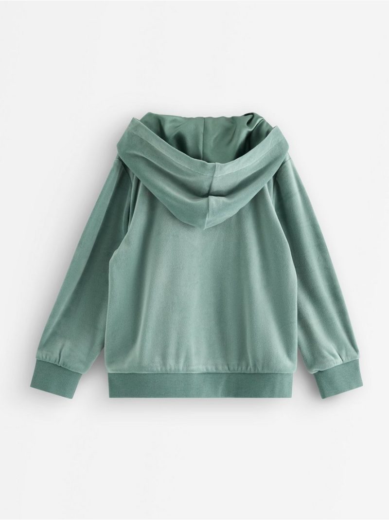 Hoodie in velour - 3011887-2162