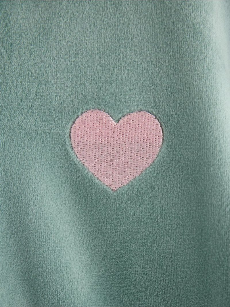 Hoodie in velour - 3011887-2162