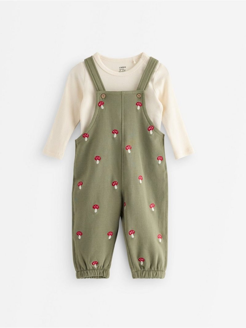 Set with top and dungarees - 3011895-9300