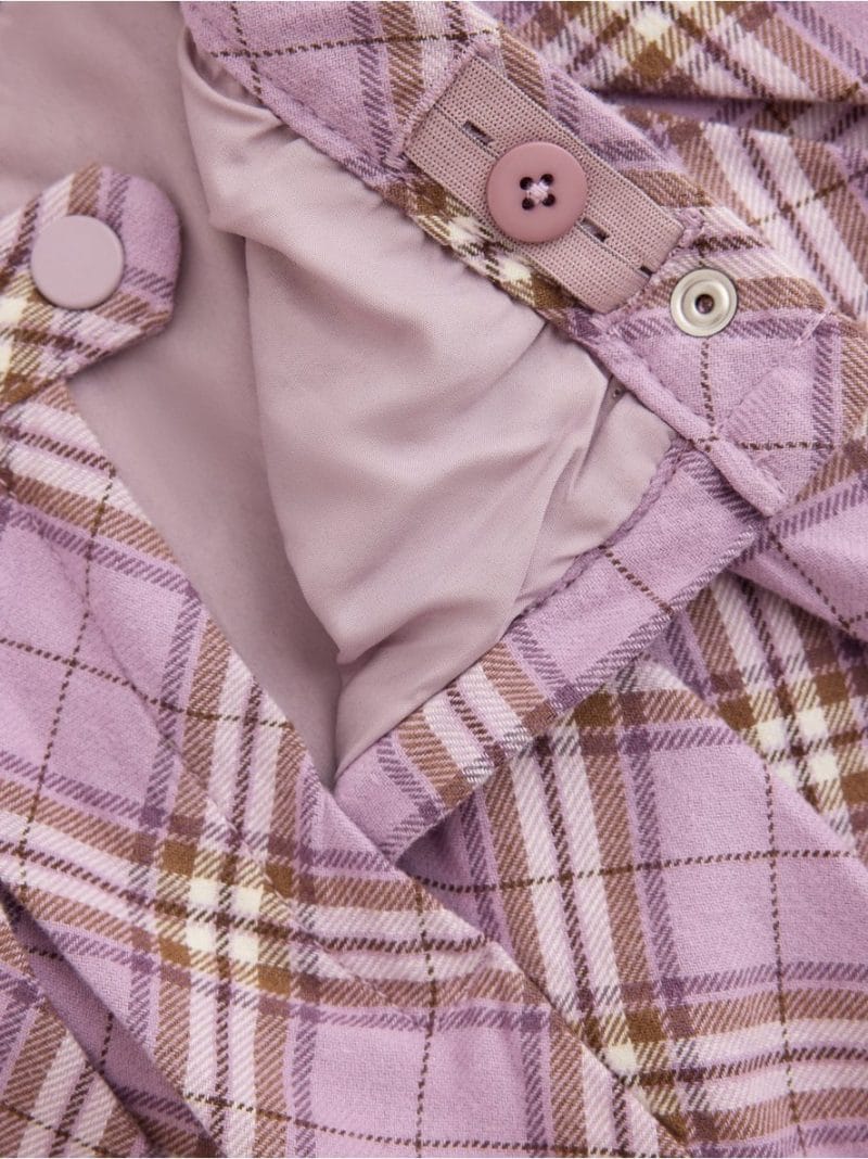 Checked skirt with pleats - 3011956-8121