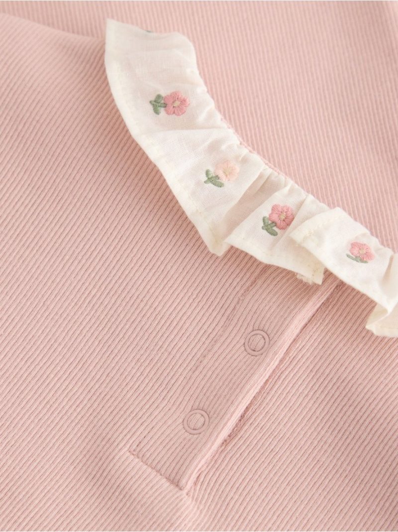 Long-sleeved top with collar - 3011959-6928