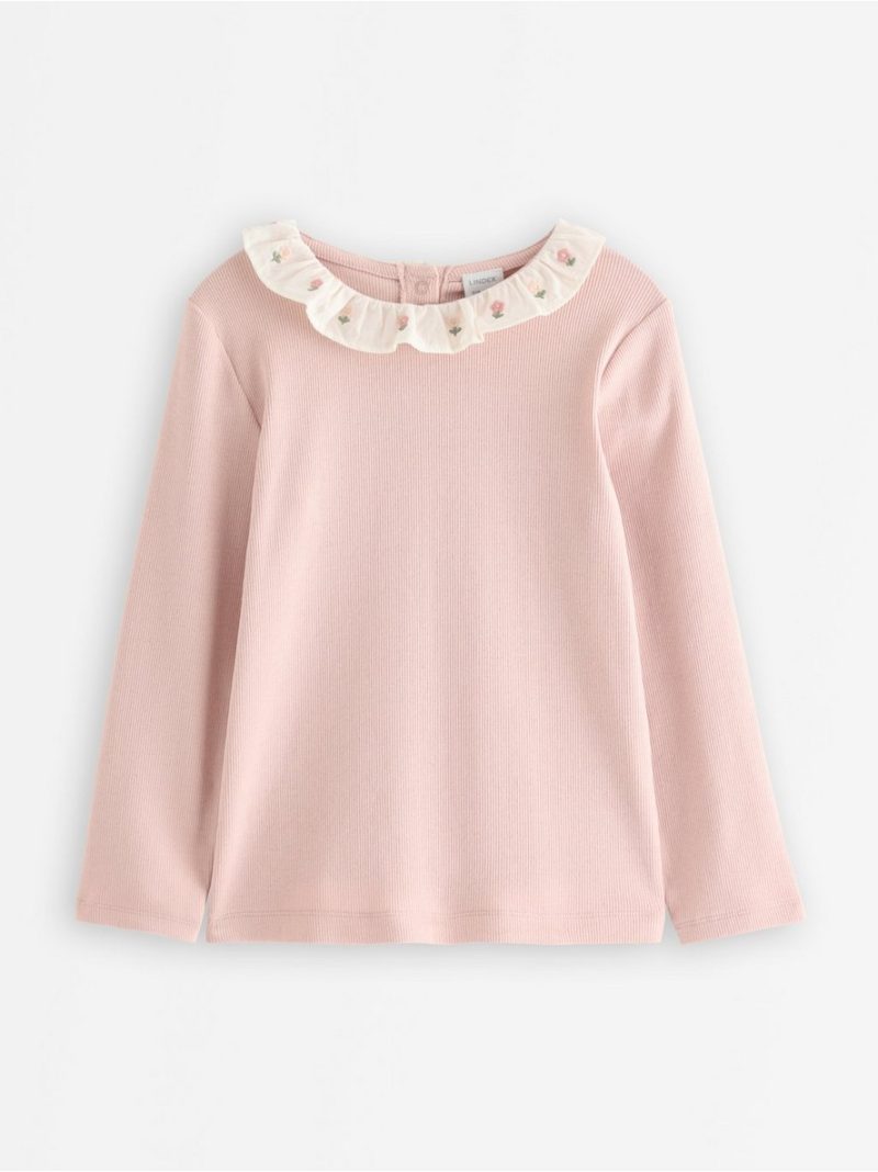Long-sleeved top with collar - 3011959-6928