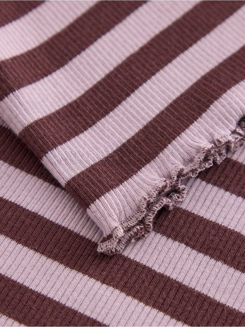 Ribbed long-sleeved top - 3012022-8121