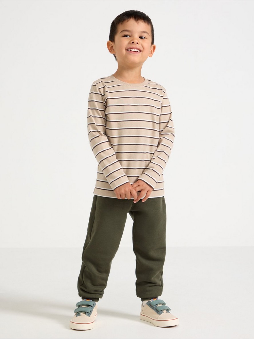 Joggers with brushed inside - 3012080-8611
