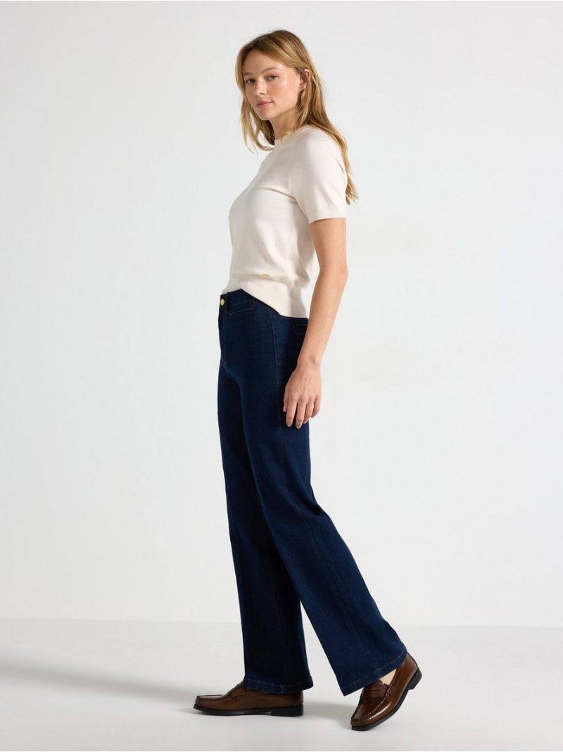 Wide jeans with high waist - 3012133-822