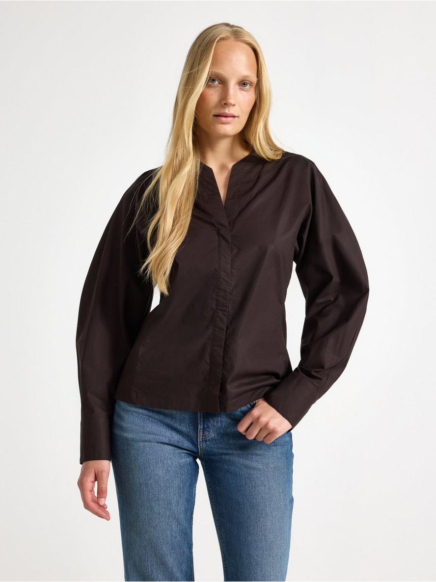 V-neck blouse - 3012208-8117