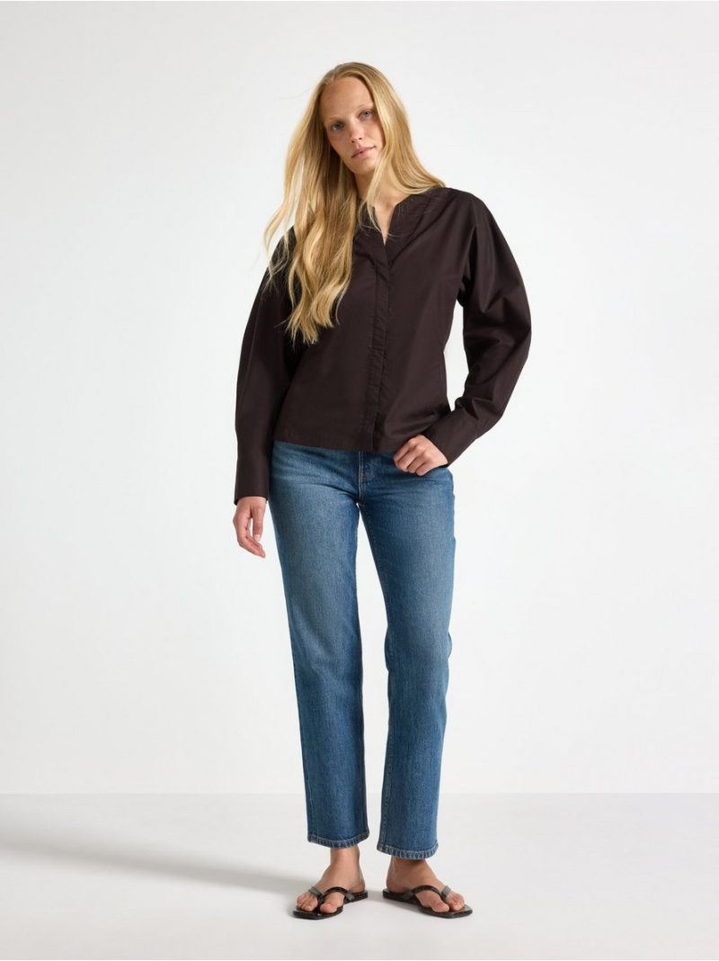 V-neck blouse - 3012208-8117