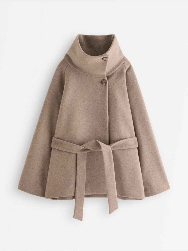 Oversized jacket in wool blend - 3012222-374