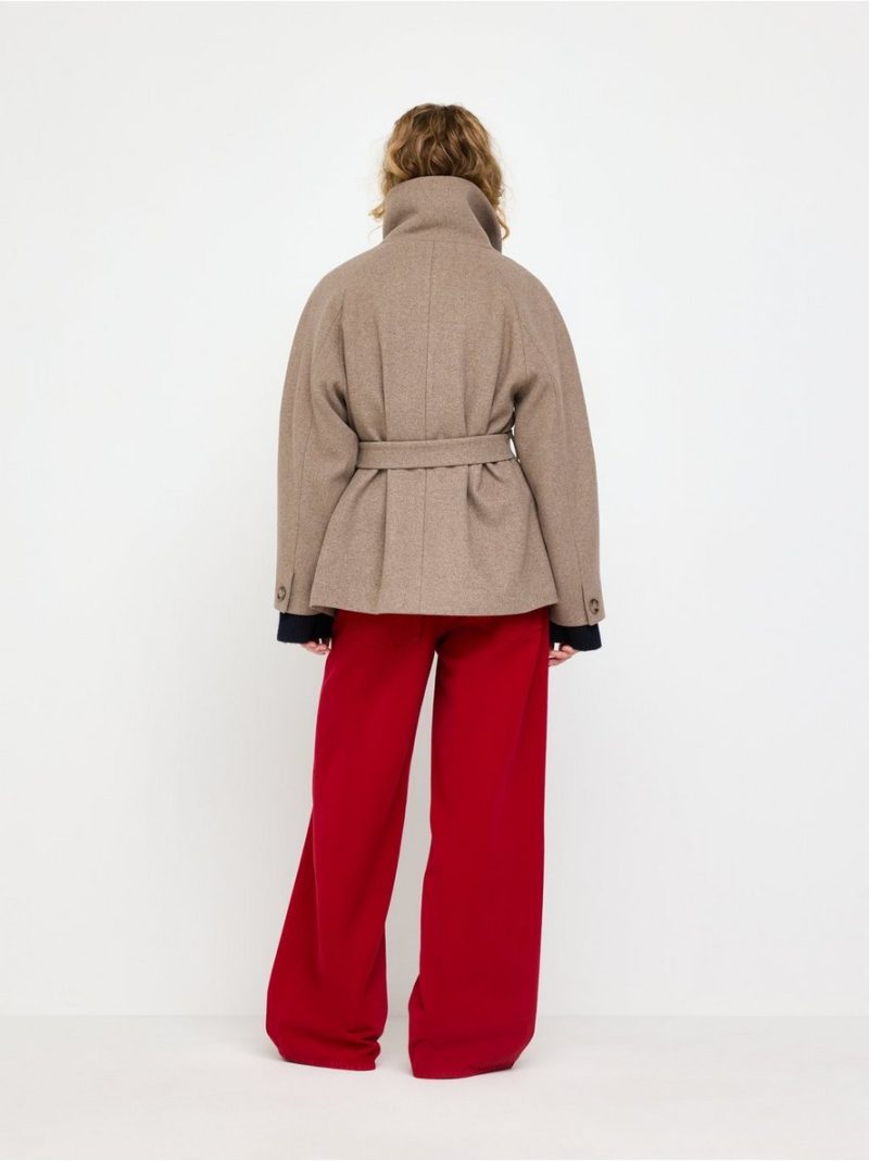 Oversized jacket in wool blend - 3012222-374