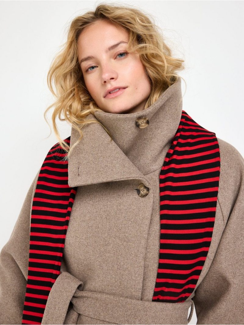 Oversized jacket in wool blend - 3012222-374