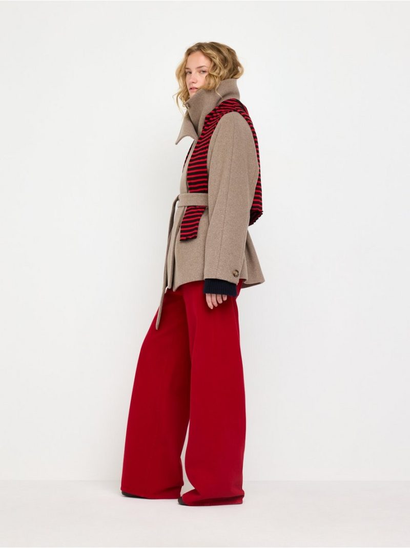 Oversized jacket in wool blend - 3012222-374