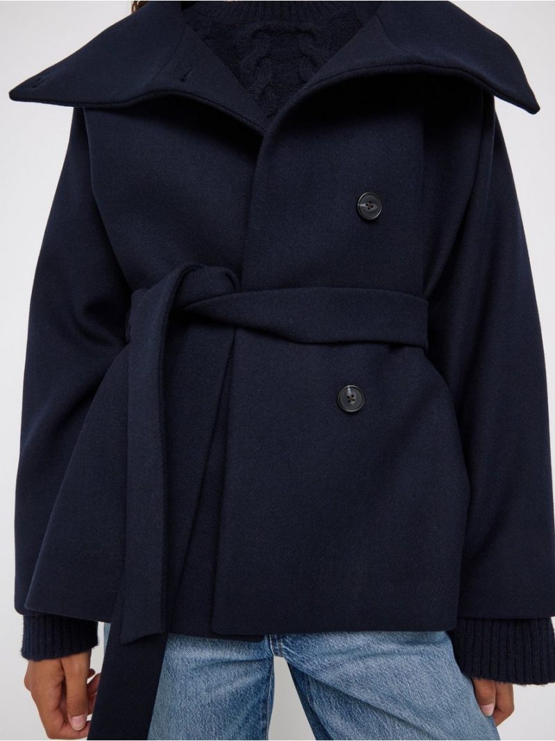 Oversized jacket in wool blend - 3012222-7318