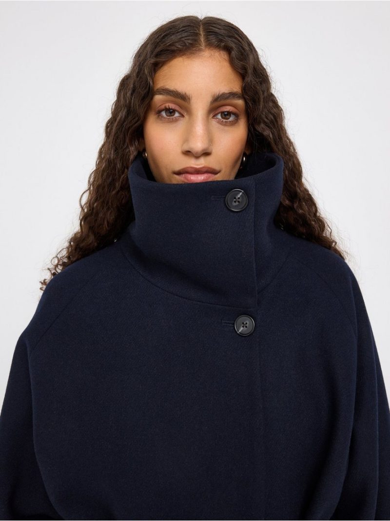Oversized jacket in wool blend - 3012222-7318