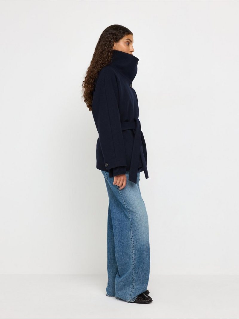 Oversized jacket in wool blend - 3012222-7318