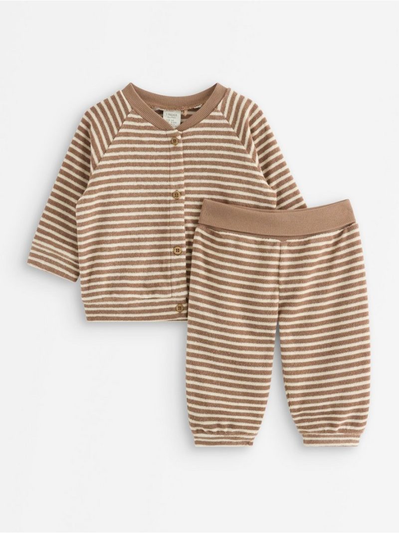 Set with terry jacket and trousers - 3012238-9842